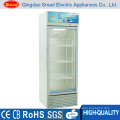 double glass door supermarket refrigerator display cooler